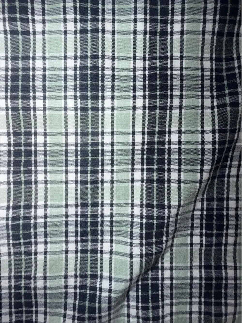 J.Crew Classic Secret Wash Navy & Mint Plaid Button Down Shirt - Size XL